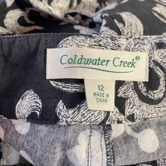 Coldwater Creek Floral Print Crop Pants 12 - Picture 10 of 11